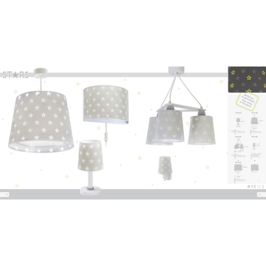 Dalber D-81215E - LED Nattlampa stjärnor 1xE14/0,3W/230V