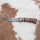 Damaskus jaktkniv 13 cm poplar/ebenholts