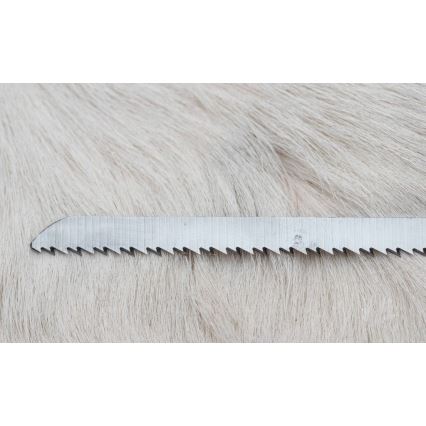 Damaskus jaktsändningskniv med minisåg 12 cm renhorn