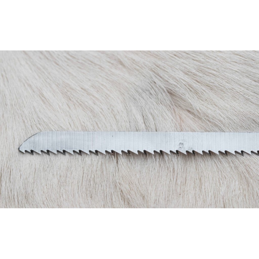 Damaskus jaktsändningskniv med minisåg 12 cm renhorn