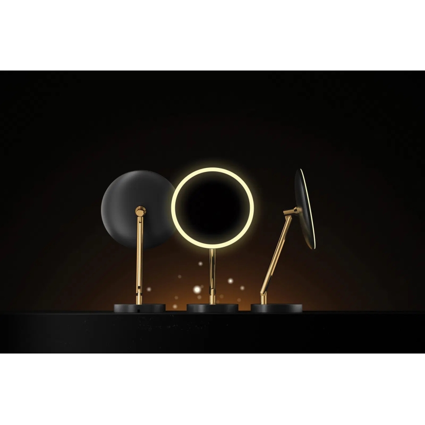 Deante ADI_Z812 - LED Uppladdningsbar sminkspegel för badrum SILIA LED/5V 5000 mAh 2700-6500K IP44