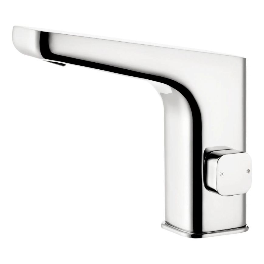 Deante BQH_029V - Beröringsfri tvättställsblandare med temperaturreglering HIACYNT 230/6V skinande krom