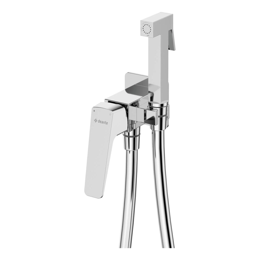 Deante BQL_034M - Bidetblandare med handdusch för inbyggnad BLUR blank krom