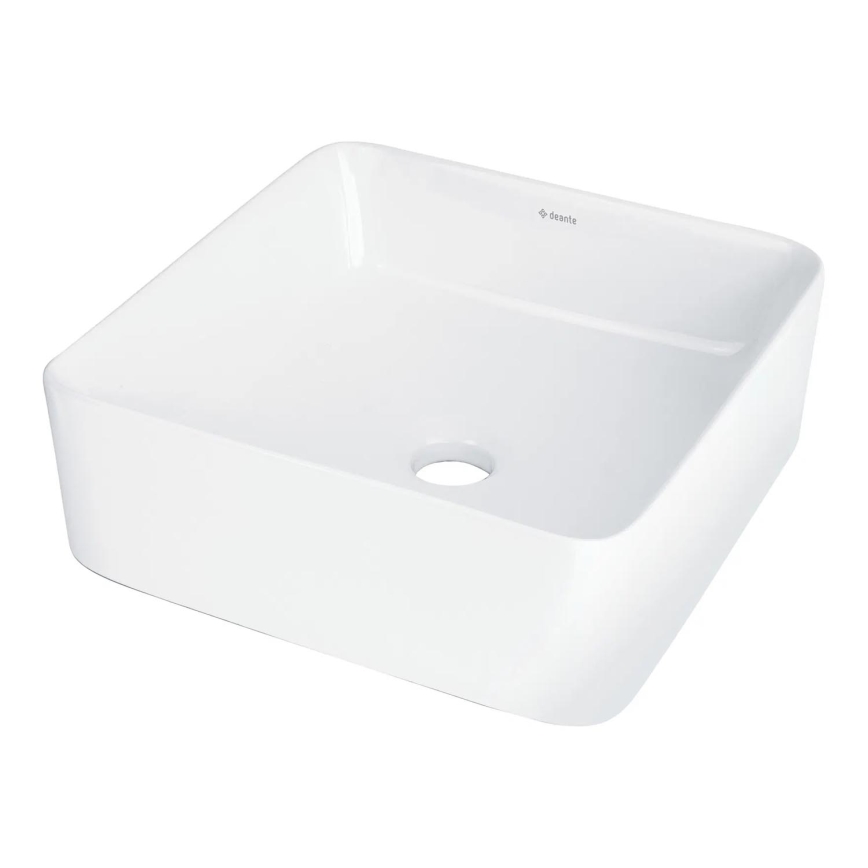 Deante CDJ_6U3S - Tvättställ för bänkskiva JASMIN 34,5x34,5 cm keramik/vit