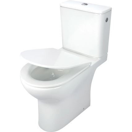 Deante CDJD6RPS - Golvstående WC med sits JASMIN keramik/vit