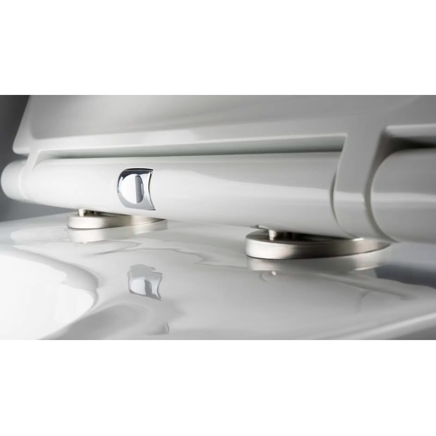 Deante CGRD6ZPW - Väggmonterad WC med SoftClose-sits ROUND keramik/vit