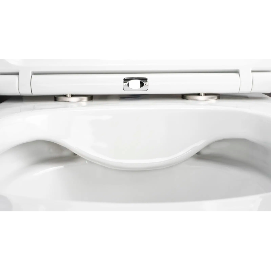 Deante CGRD6ZPW - Väggmonterad WC med SoftClose-sits ROUND keramik/vit