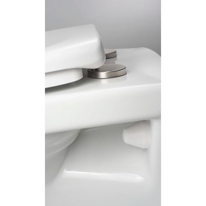 Deante CMOD6SPW - Väggmonterad WC med SoftClose-sits BORO keramik/vit