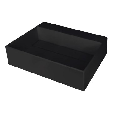 Deante CQR_NU5M - Bänkskiva tvättställ CORREO 40x50 cm granit/svart