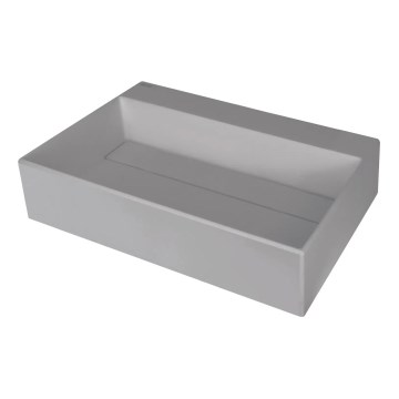 Deante CQR_SU6M - Bänkskiva tvättställ CORREO 40x60 cm granit/metallisk grå
