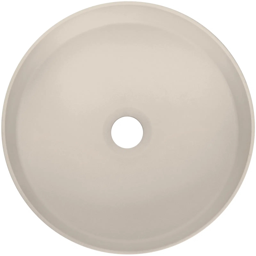 Deante CQS_5U4S - Bänkvask SILIA diameter 36 cm granit/beige