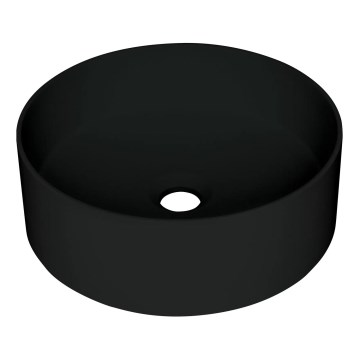 Deante CQS_NU4S - Tvättställ för bänkskiva SILIA Ø 36 cm granit/svart