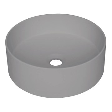 Deante CQS_SU4S - Tvättställ för bänkskiva SILIA Ø 36 cm granit/metallicgrå