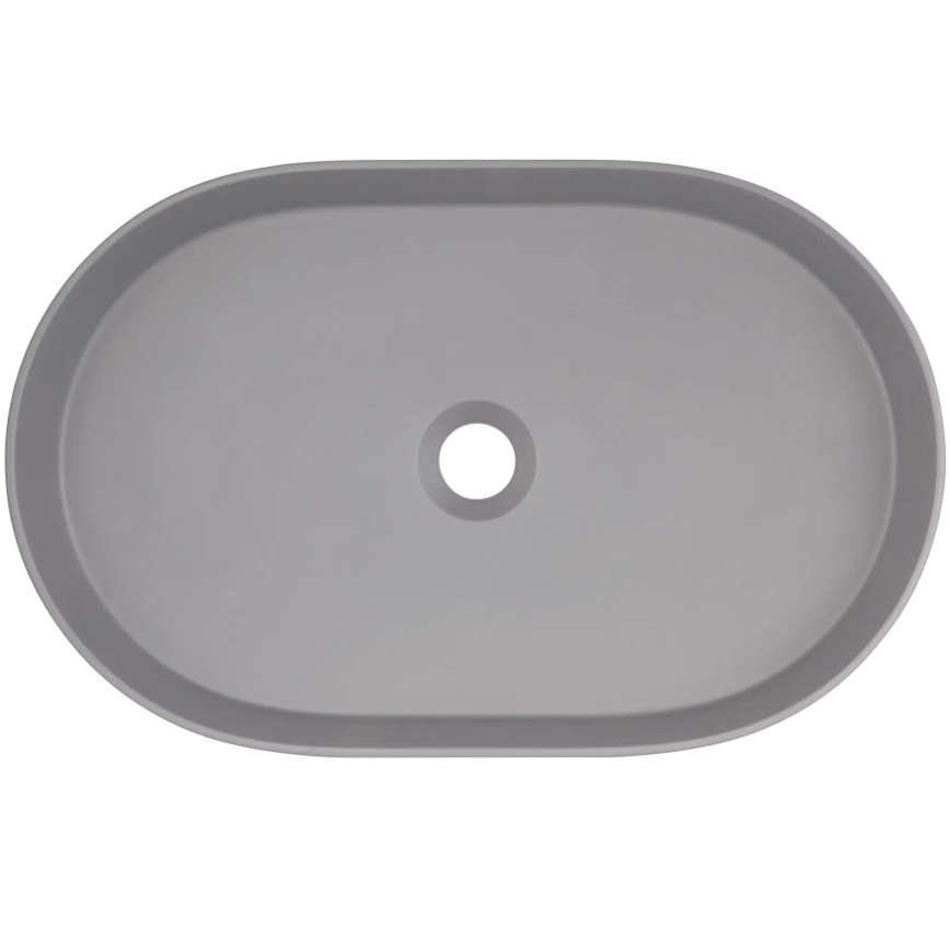 Deante CQS_SU6S - Tvättställ för bänkskiva SILIA 35x55 cm granit/metallisk grå