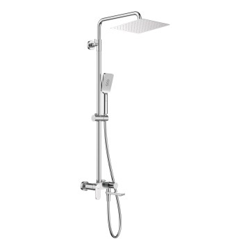 Deante NAC_01AM - Duschset med ALPINIA-blandare i blank krom