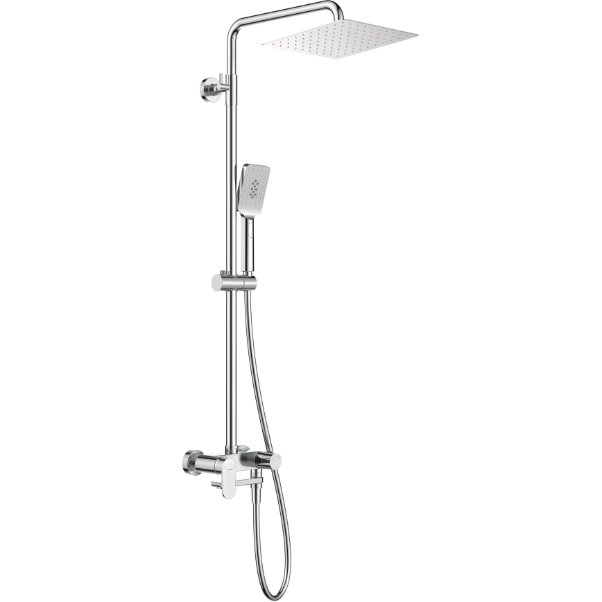 Deante NAC_01AM - Duschset med ALPINIA-blandare i blank krom