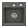 Deante ZQZ_T103 - Diskho ZORBA 44x44 cm, granit/antracit