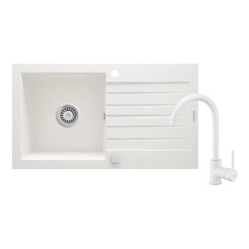Deante ZQZVA113 - Köksvask ZORBA 76x44 cm med granit/alabaster blandare