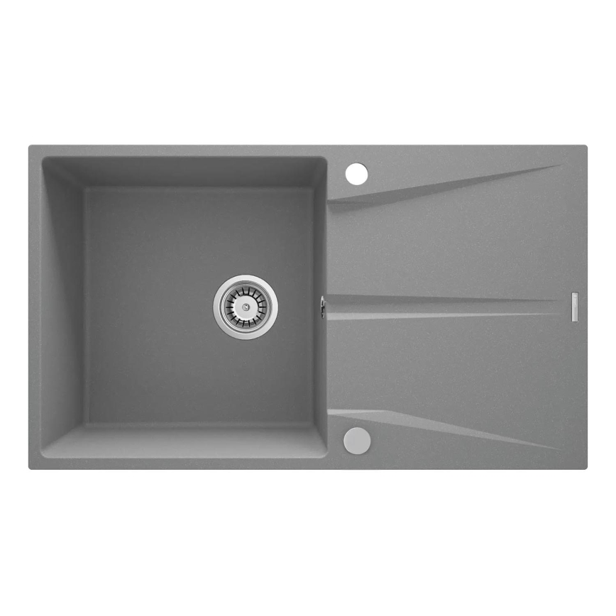 Deante ZRC_S11A - Diskho för kök CORIO 50x86 cm granit/metallisk grå