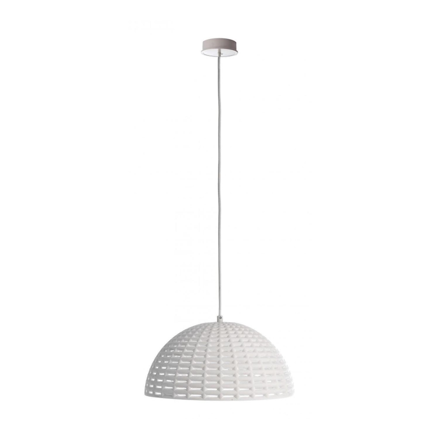 Deko-Light 342143 - Ljuskrona med textilsladd BASKET 1xE27/40W/230V diameter 35 cm