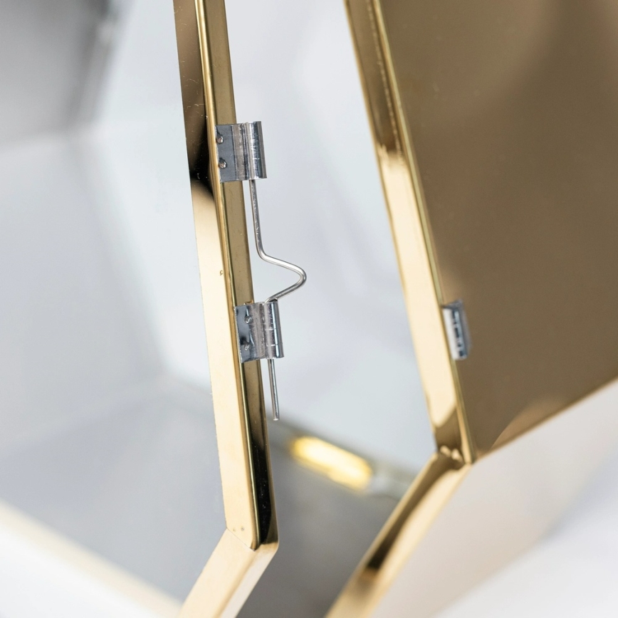 Dekorationslykta 34 cm, guld