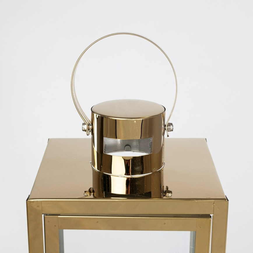 Dekorationslykta 49 cm – guld