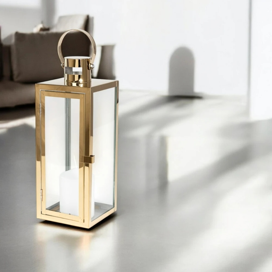 Dekorationslykta 63 cm, guld
