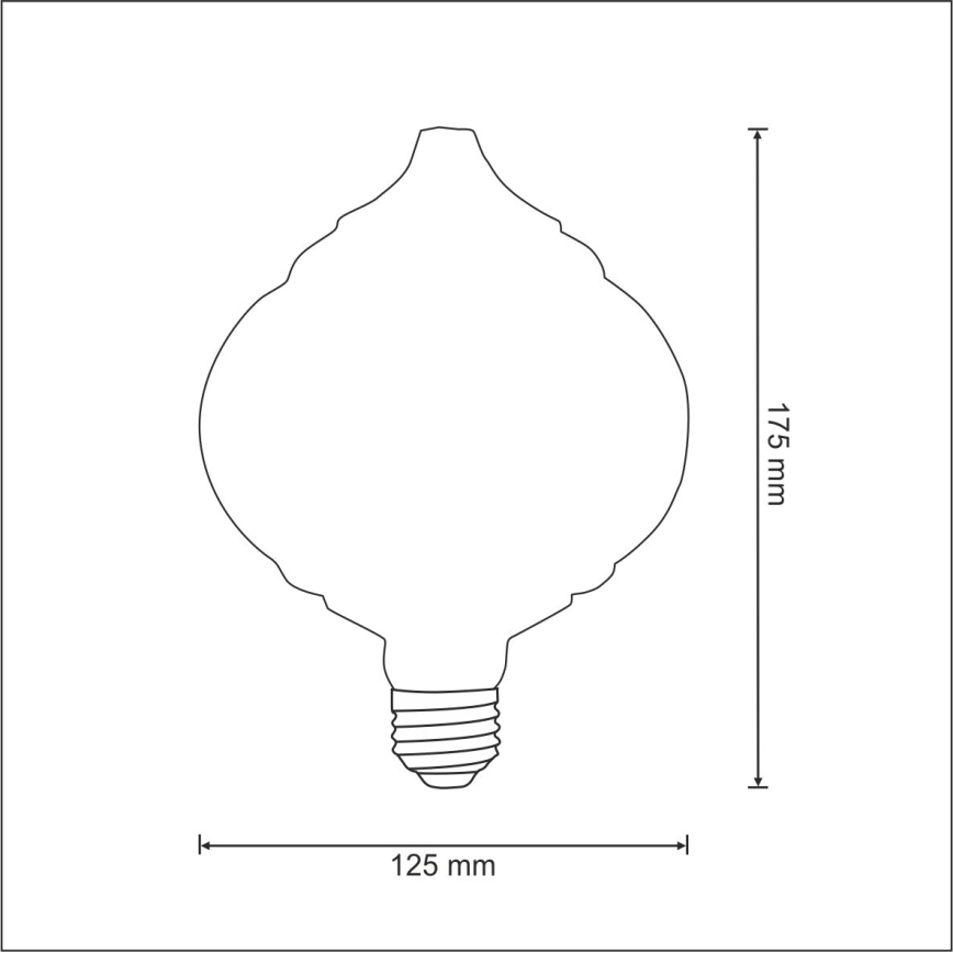 Dekorativ LED-lampa VINTAGE E27/4W/230V 2700K