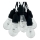 Dekorativ LED-utomhusslinga 10xLED/0,15W/230V 3,8 m IP44 svart