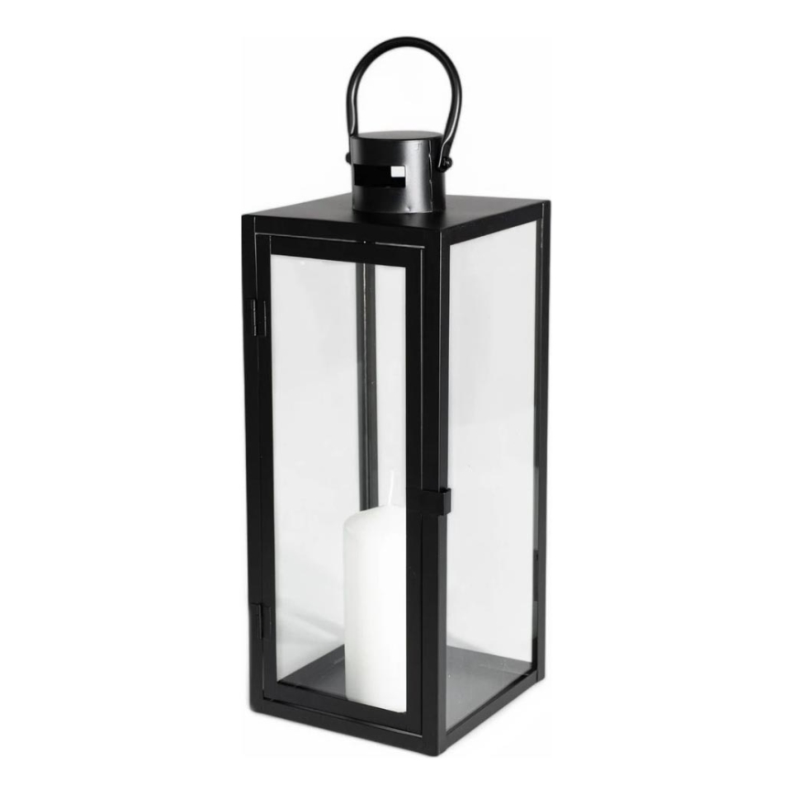 Dekorativ lykta 49 cm svart