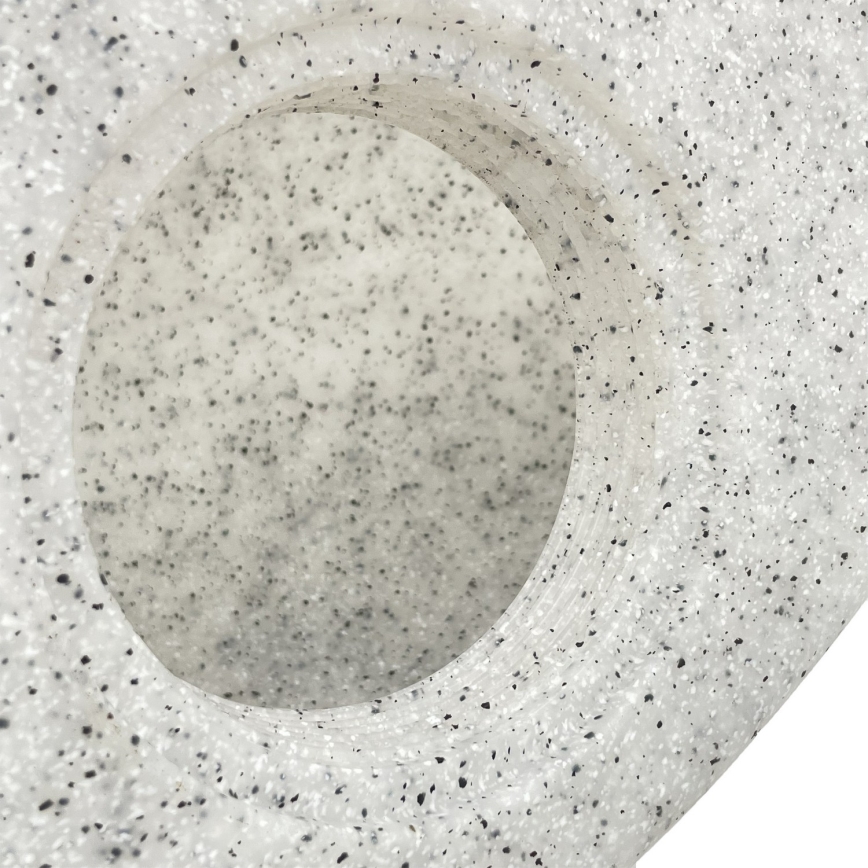 Dekorativ utomhusarmatur LUMISTONE 1xE27/15W/230V IP65 Ø 31,8 cm