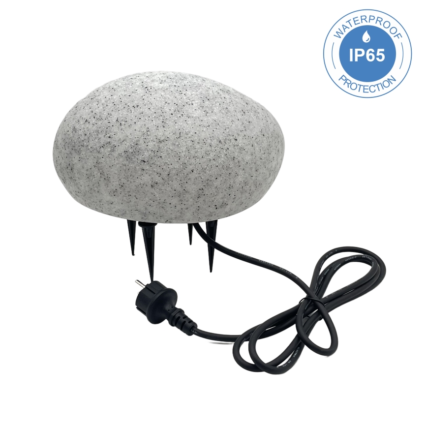 Dekorativ utomhuslampa LUMISTONE 1xE27/15W/230V IP65 Ø 26,5 cm