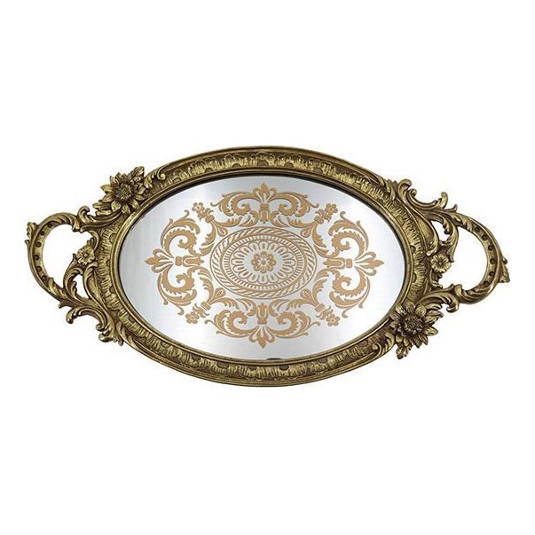 Dekorativt bricka 46,5x24,4 cm guld
