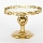 Dekorativt bricka diameter 25,5 cm guld