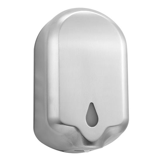 Desinfektionsdispenser 14x23,5 cm rostfritt stål/silverfärgad