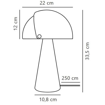 DFTP by Nordlux - Bordslampa med anpassningsbar lampskärm ALIGN 1xE27/25W/230V vit