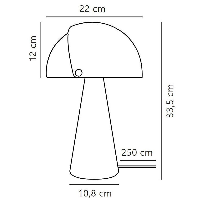 DFTP by Nordlux - Bordslampa med anpassningsbar lampskärm ALIGN 1xE27/25W/230V vit