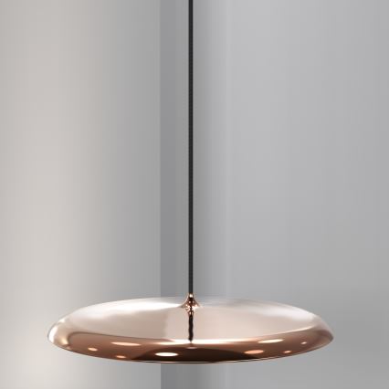 DFTP by Nordlux - LED ljusreglerad ljuskrona på textilsladd ARTIST LED/24W/230V diameter 40 cm koppar