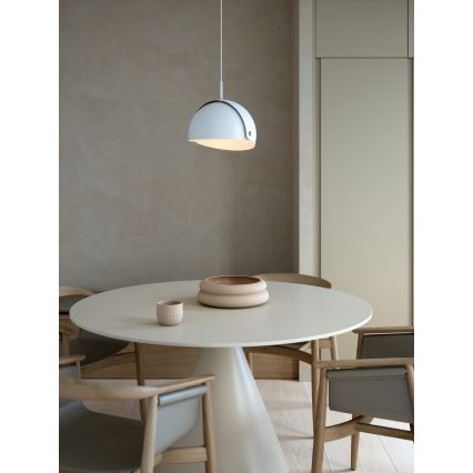 DFTP by Nordlux - Ljuskrona med textilsladd med anpassningsbar lampskärm ALIGN 1xE27/15W/230V vit