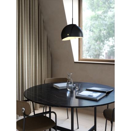 DFTP by Nordlux - Ljuskrona med textilsladd med anpassningsbar lampskärm ALIGN 1xE27/15W/230V svart