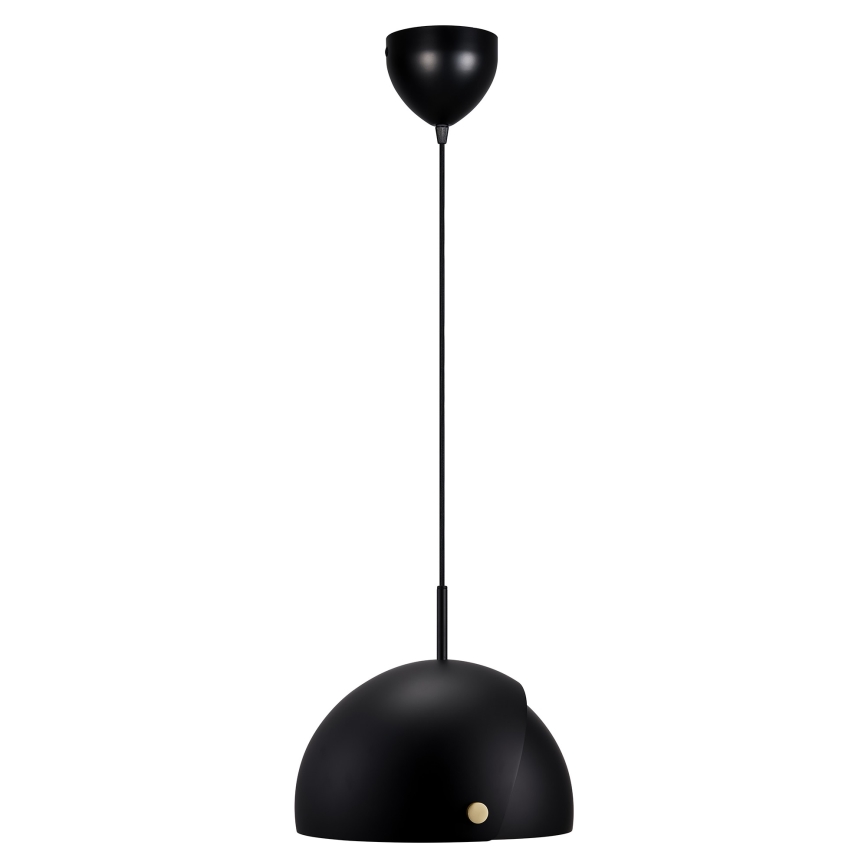DFTP by Nordlux - Ljuskrona med textilsladd med anpassningsbar lampskärm ALIGN 1xE27/15W/230V svart