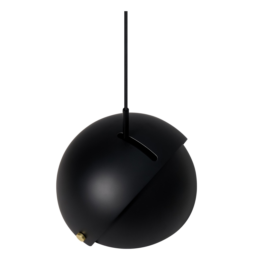 DFTP by Nordlux - Ljuskrona med textilsladd med anpassningsbar lampskärm ALIGN 1xE27/15W/230V svart