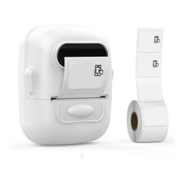 Digital etikettskrivare USB-C + självhäftande etiketter 40x30mm