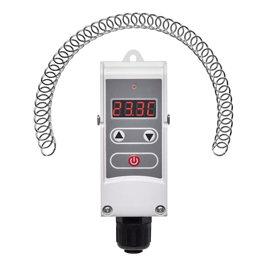 Digital fäst termostat 230V