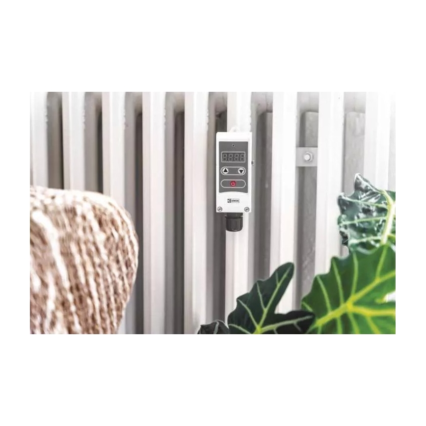 Digital fäst termostat 230V