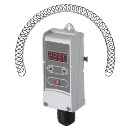 Digital fäst termostat 230V