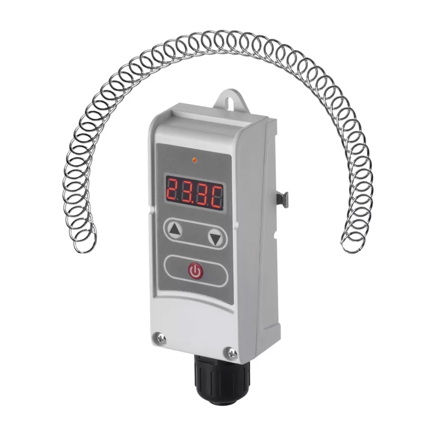 Digital fäst termostat 230V