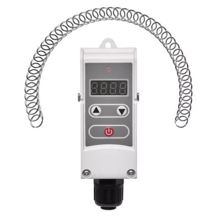 Digital fäst termostat 230V