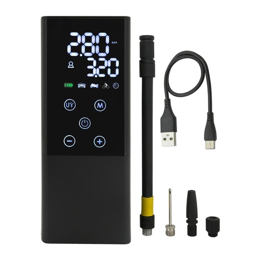 Digital fickkompressor 4000 mAh 5V svart
