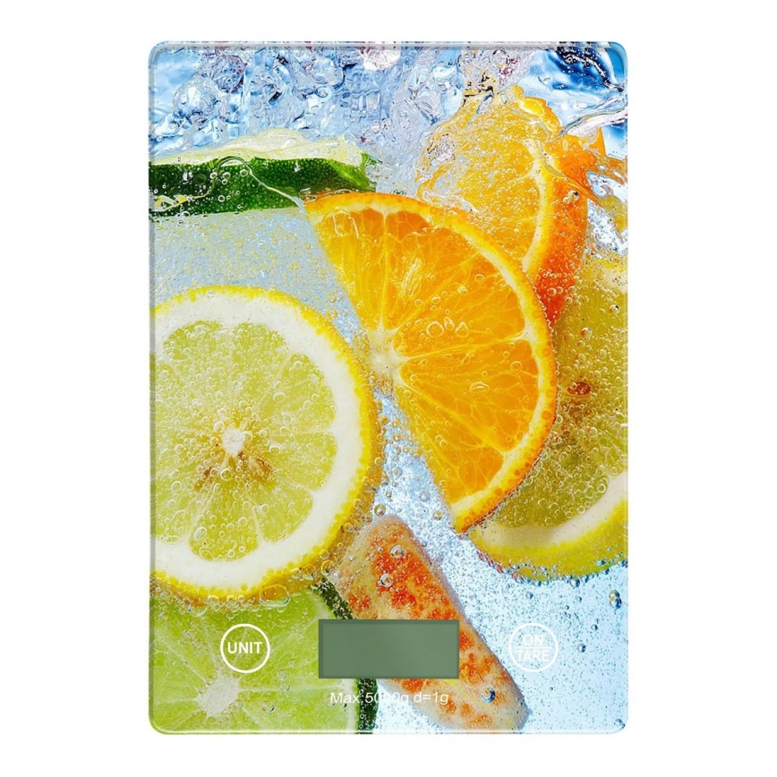 Digital köksvåg 2xAAA citrus